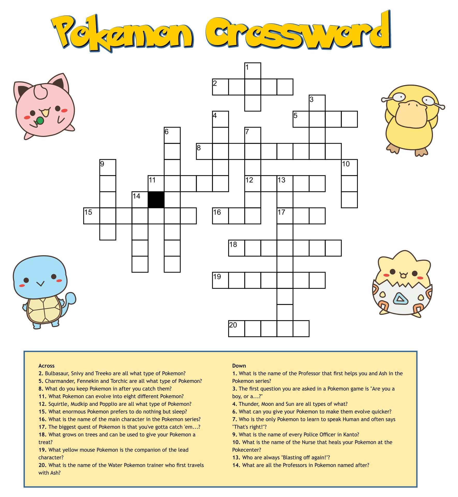 5 Best Images Of Free Printable Blank Crossword Puzzle Template Blank 