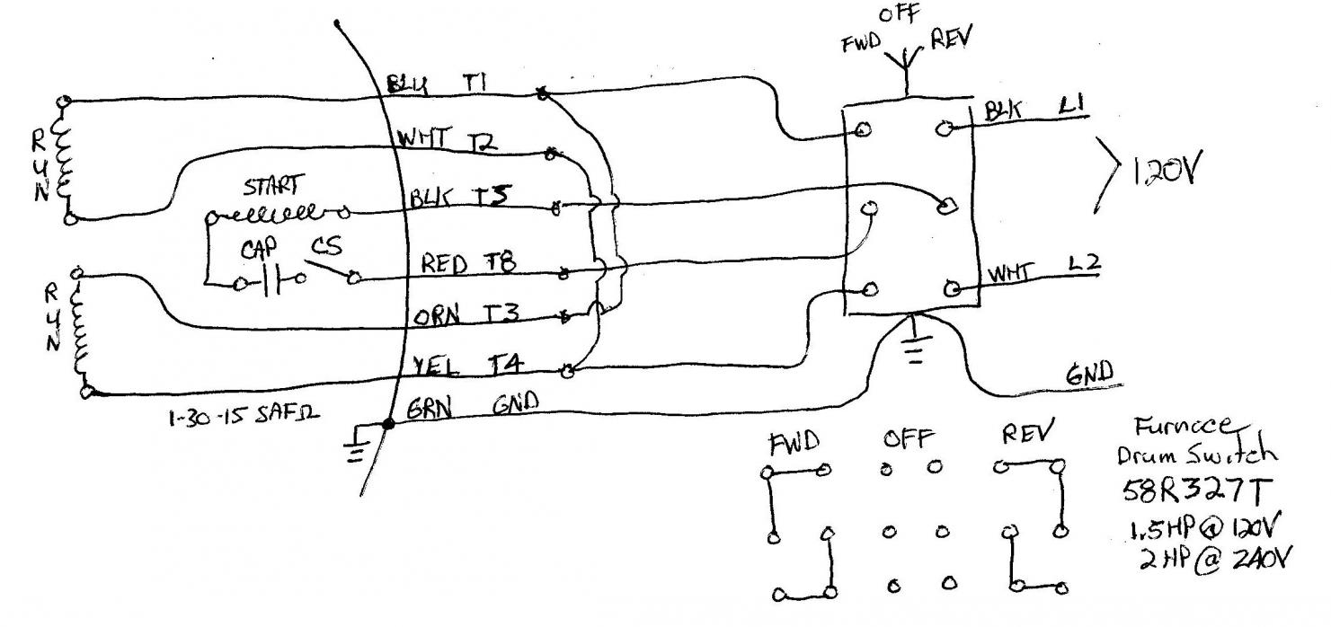 220 Single Phase Reversing Motor Wiring Diagram Manual E Books 