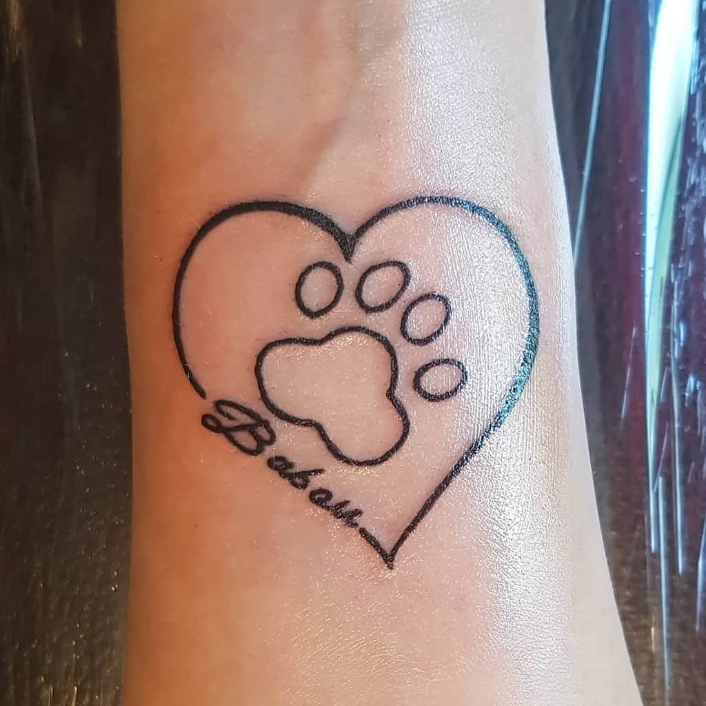 Cat Paw Print Tattoo KeepingDog