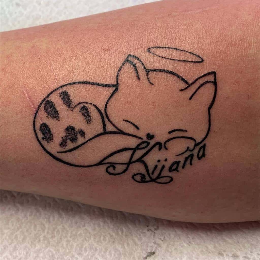Cat Paw Print Tattoo KeepingDog