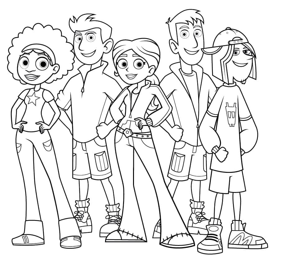 Characters From Wild Kratts Coloring Page Free Printable Coloring 