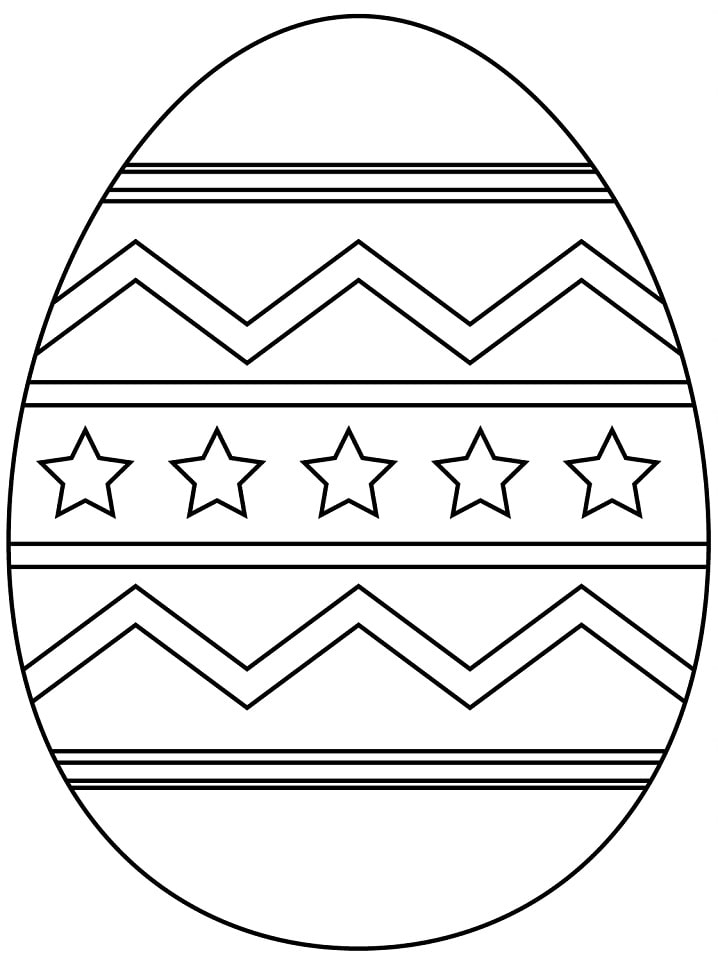Cute Easter Egg Coloring Page Free Printable Coloring Pages For Kids