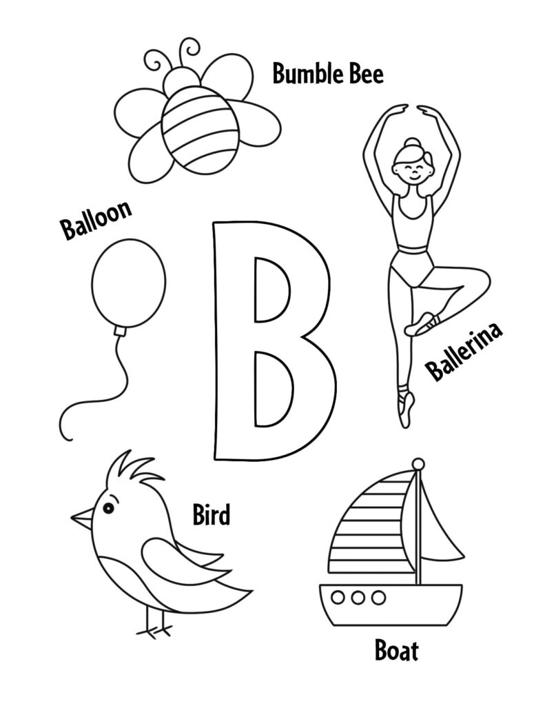 Free Printable Letter B Tracing Worksheets The Artisan Life 