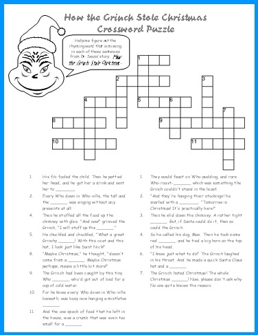 How The Grinch Stole Christmas Lesson Plans Author Dr Seuss