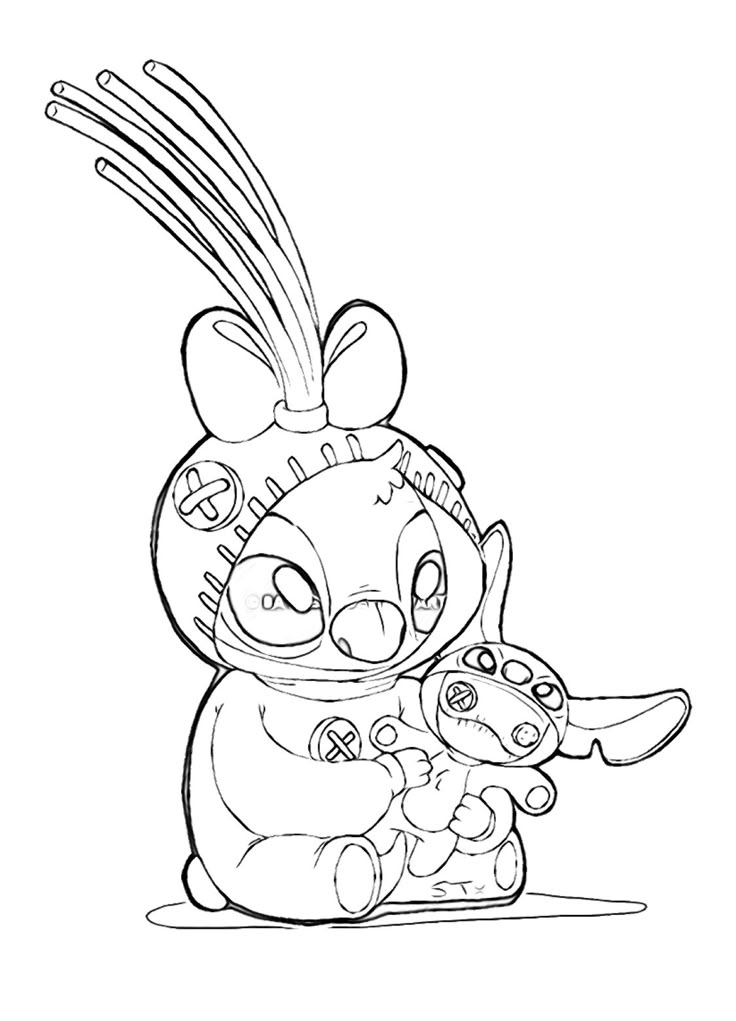 Pin On Crotchet Stitch Coloring Pages Cartoon Coloring Pages Lilo 