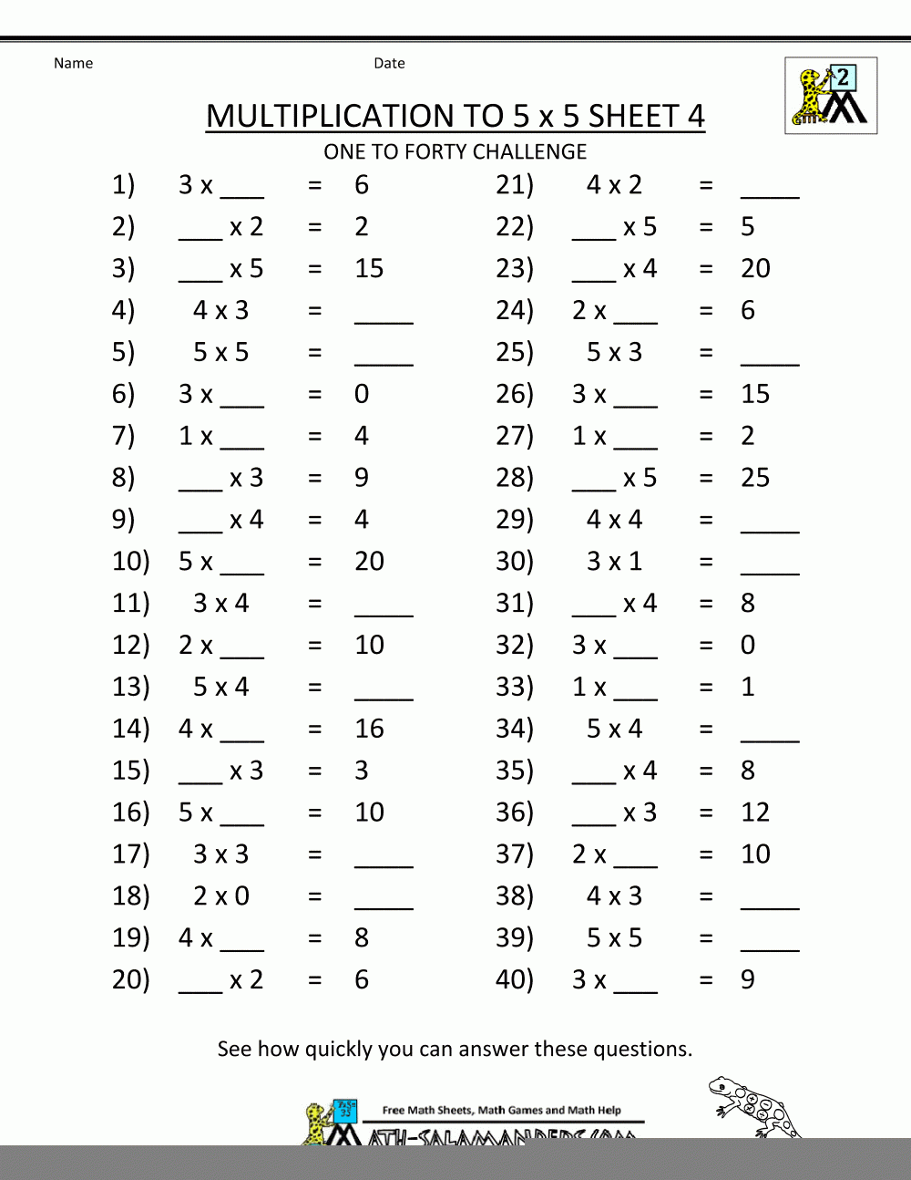 Printable Multiplication Worksheets Grade 5 PrintableMultiplication