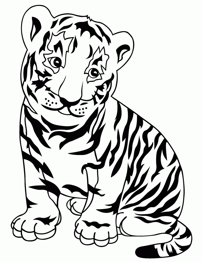 Tiger Printable Coloring Pages Coloring Home