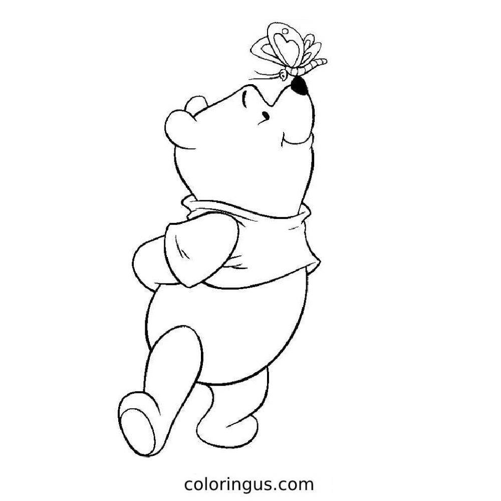 Winnie The Pooh Coloring Pages Free Printable PDF