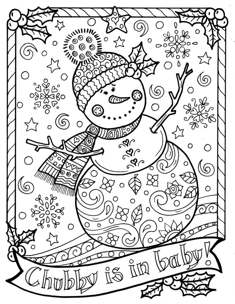 Winter Coloring Pages For Adults Archives 101 Coloring
