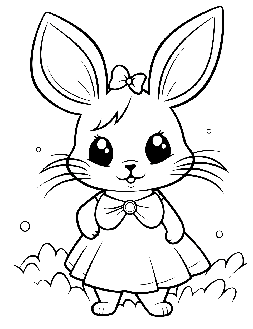 Coloring Pages For Kids Free Bunny
