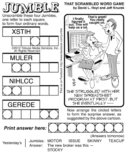 7 Best Images Of Printable Jumble Crosswords Free Printable Jumble 