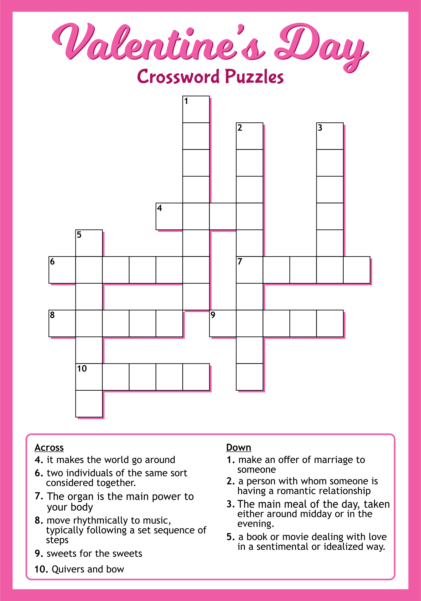 7 Best Images Of Valentine 39 s Day Printable Puzzles Free Printable 
