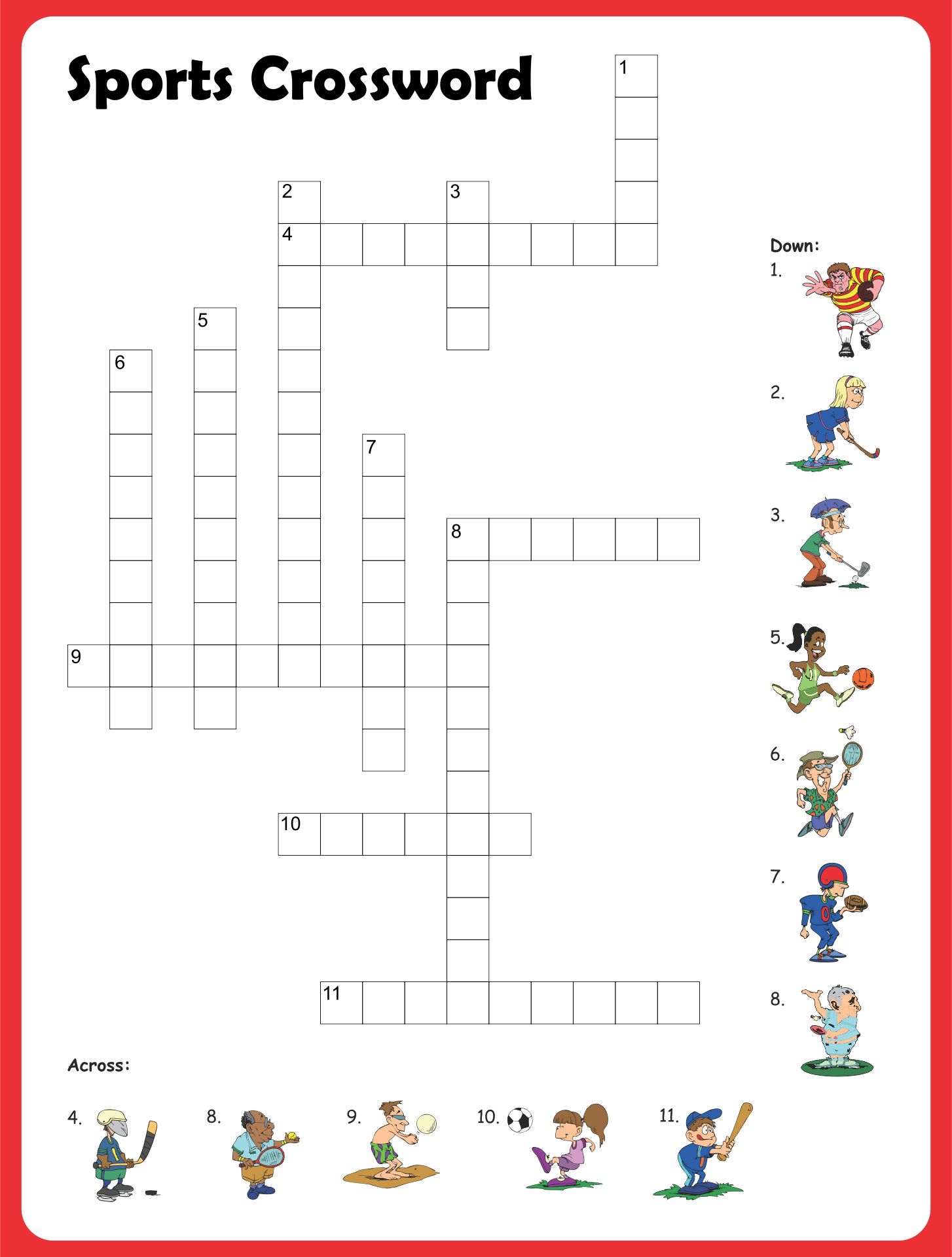 Blank Crossword Puzzle Template 10 Free PDF Printables Printablee