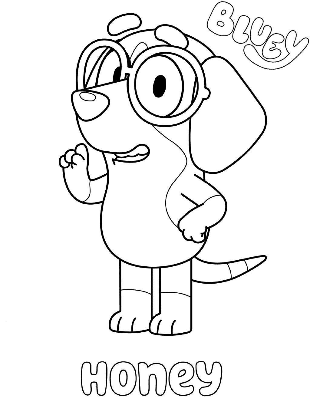 Coloring Pages For Kids Bluey