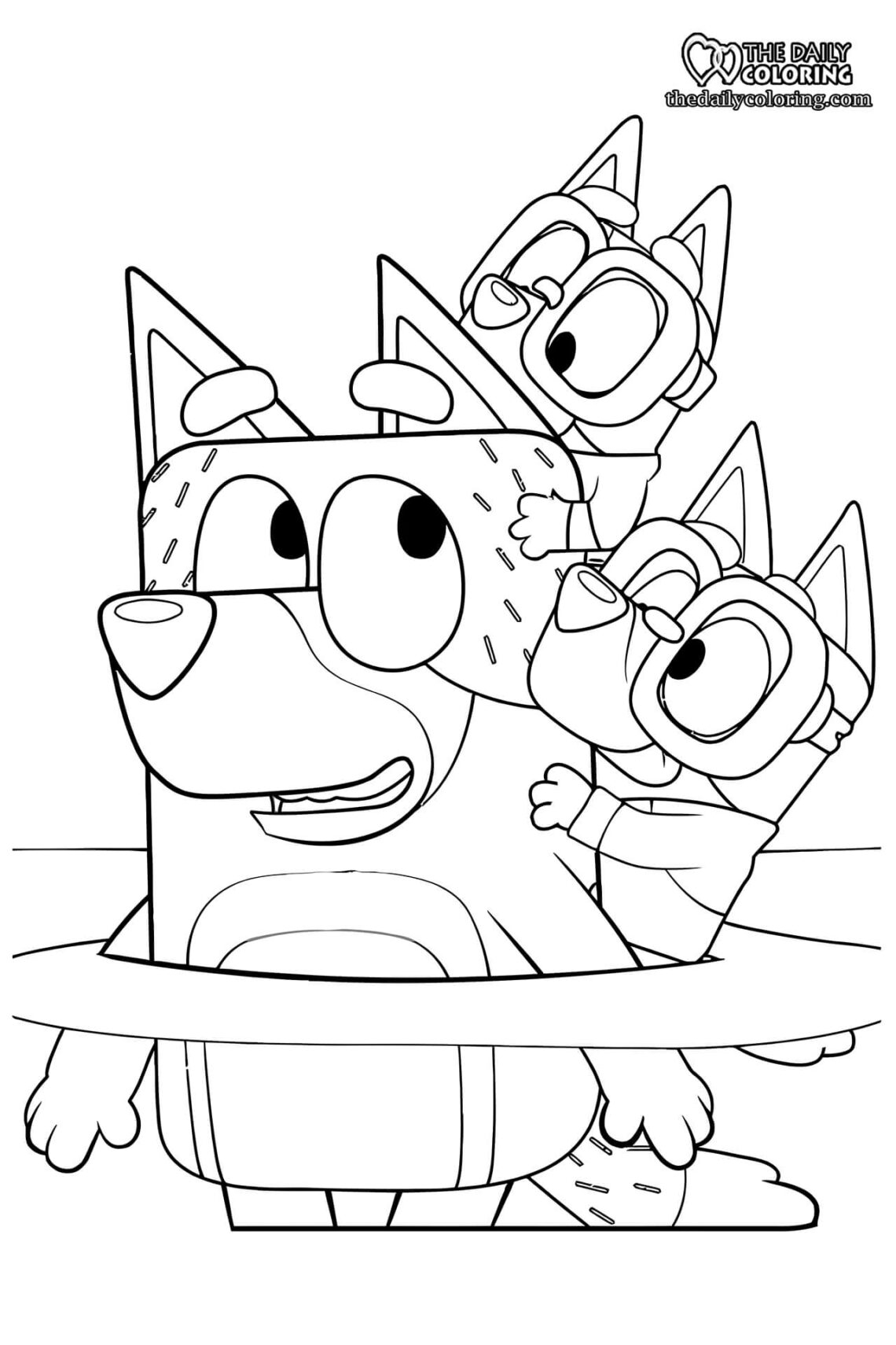 Bluey Coloring Sheets For Kids