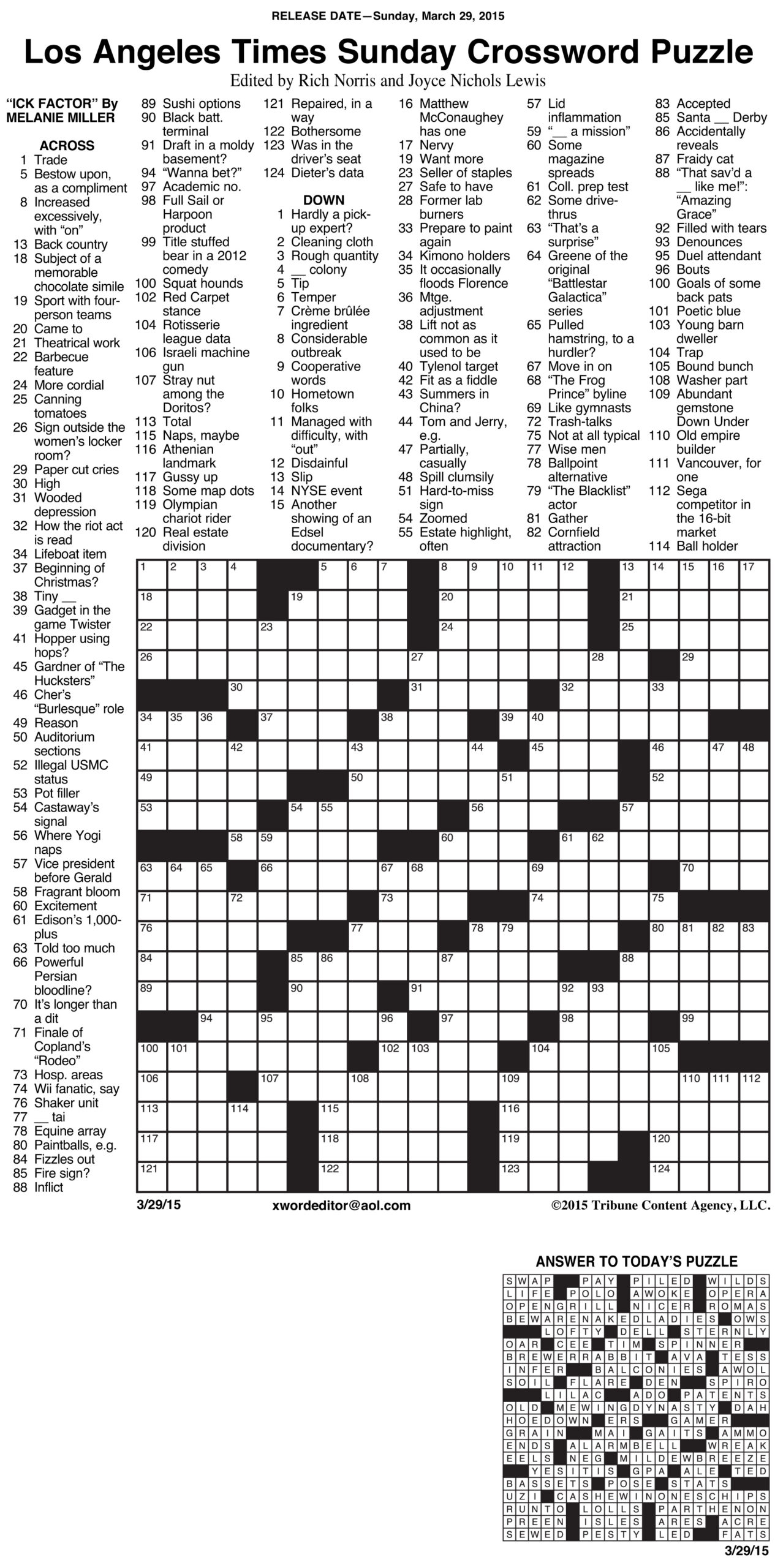 Chicago Sun Times Crossword Printable James Crossword Puzzles