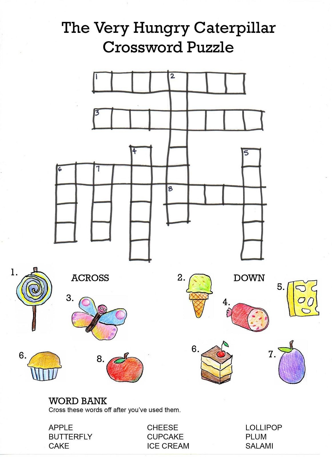 Crossword Puzzles Printable With Word Bank Thanksgiving Crossword 