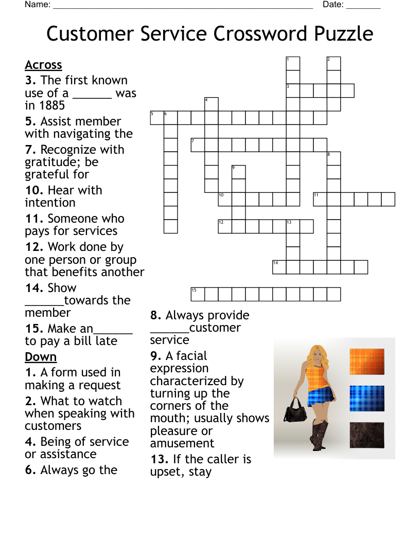 Customer Service Week Crossword WordMint