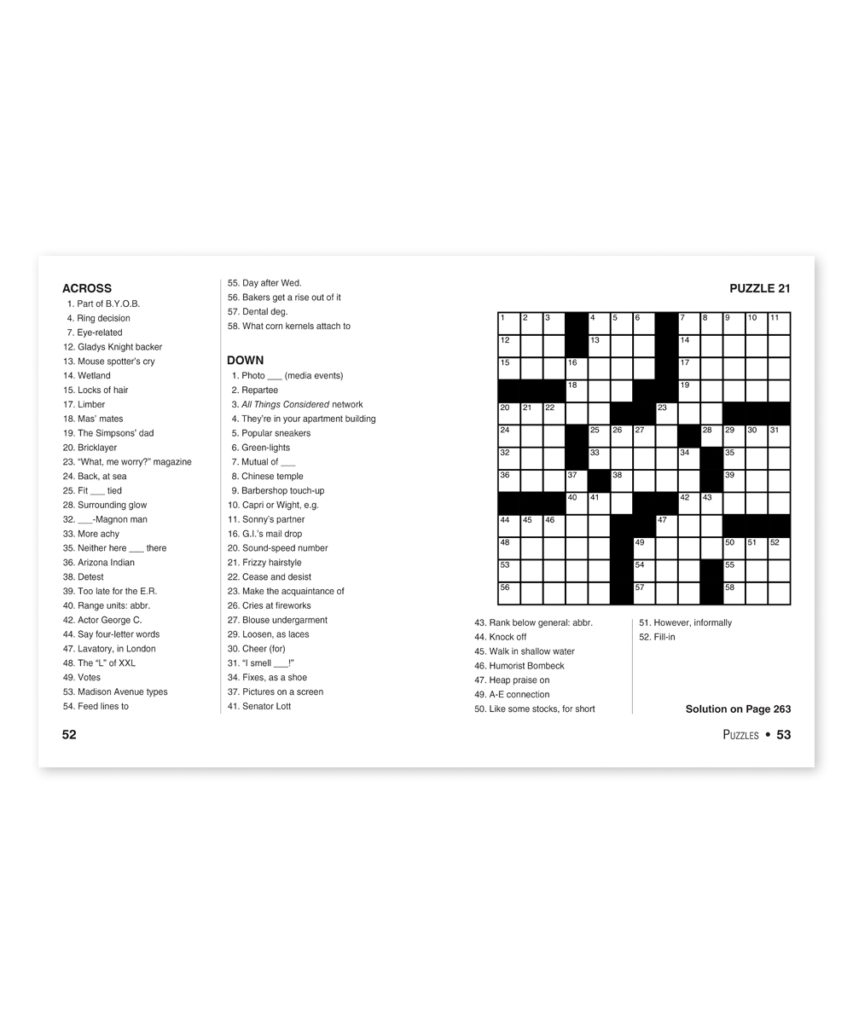 Daily Crossword Puzzle Printable Thomas Joseph Printable Crossword 