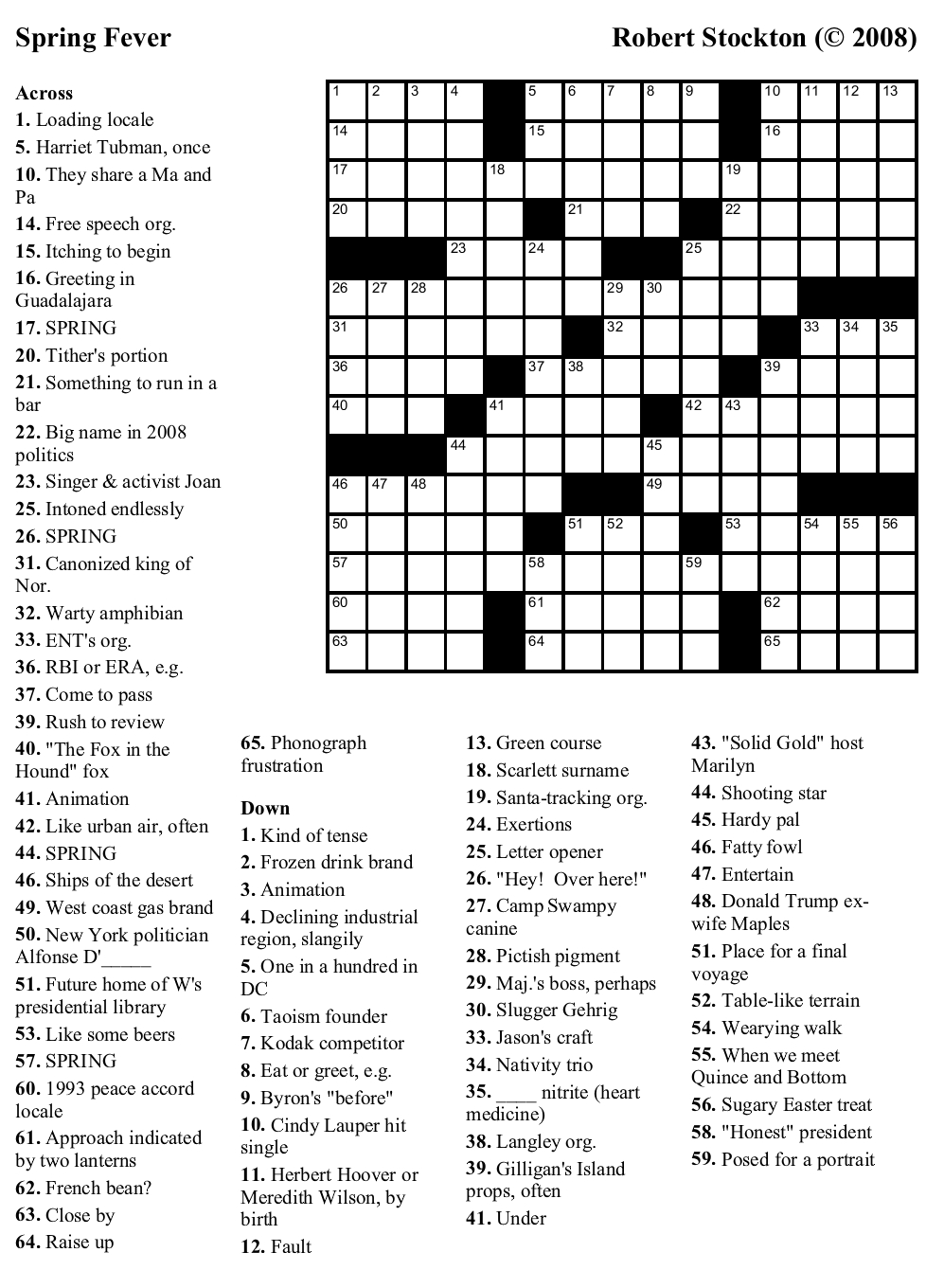 Difficult Challenging Crossword Puzzles