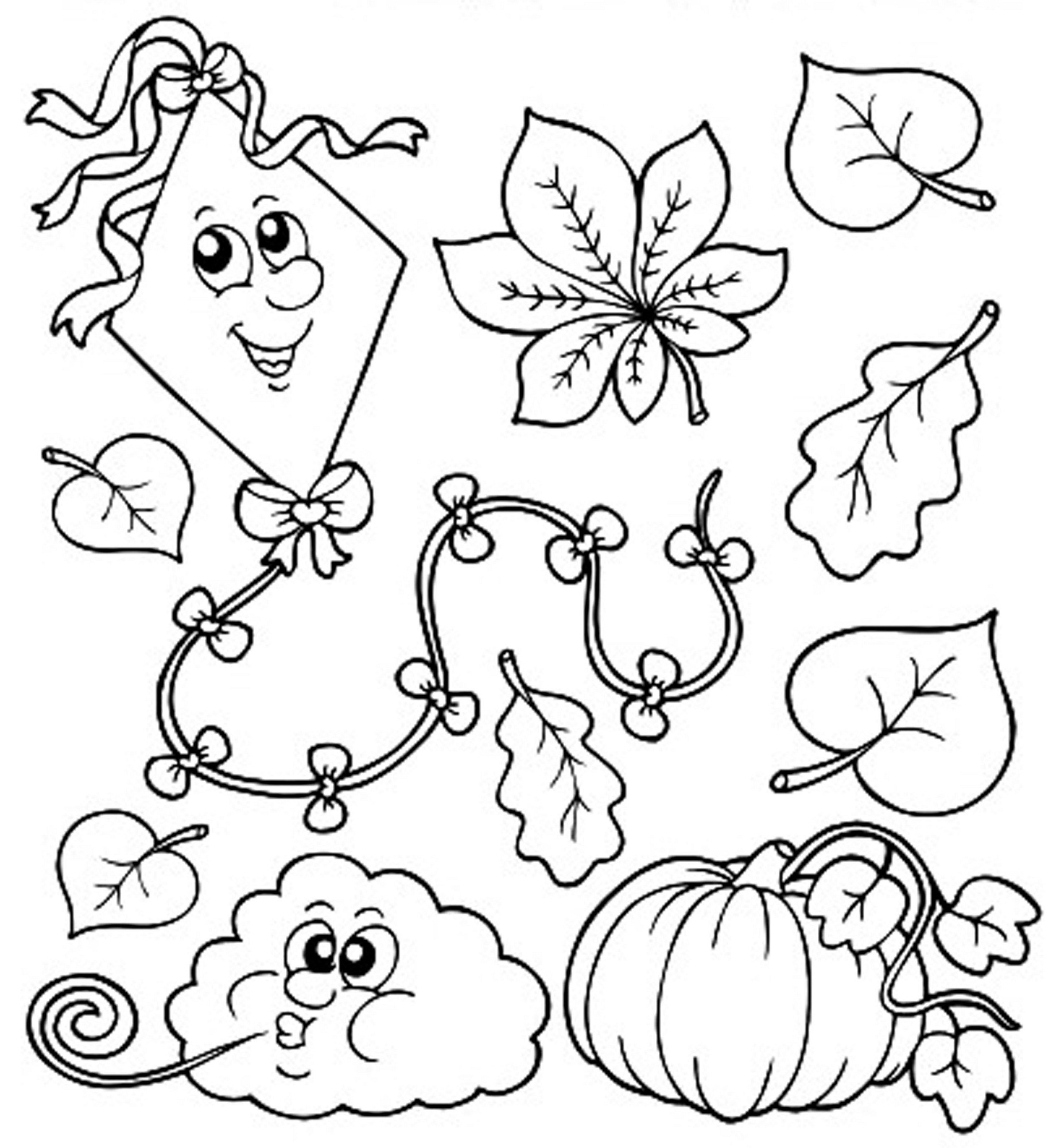 Coloring Pages For Kids Free Fall