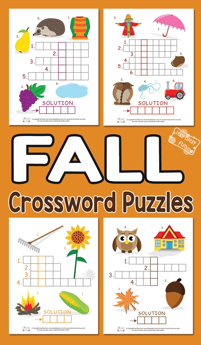 Fall Crossword Puzzle Printable