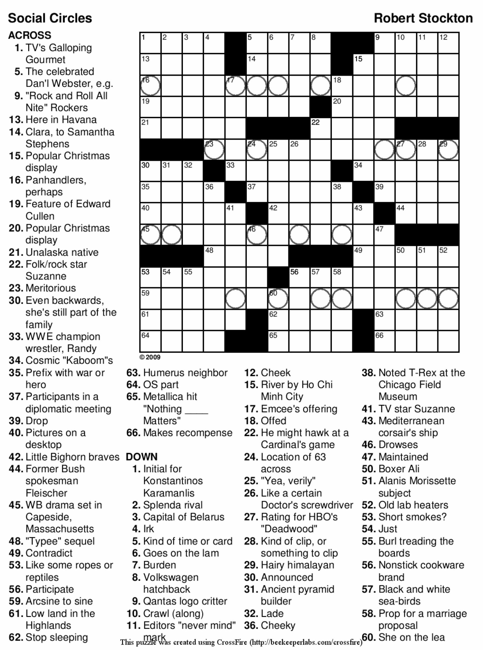 Free Daily Crossword Puzzle Printable Dolfpick