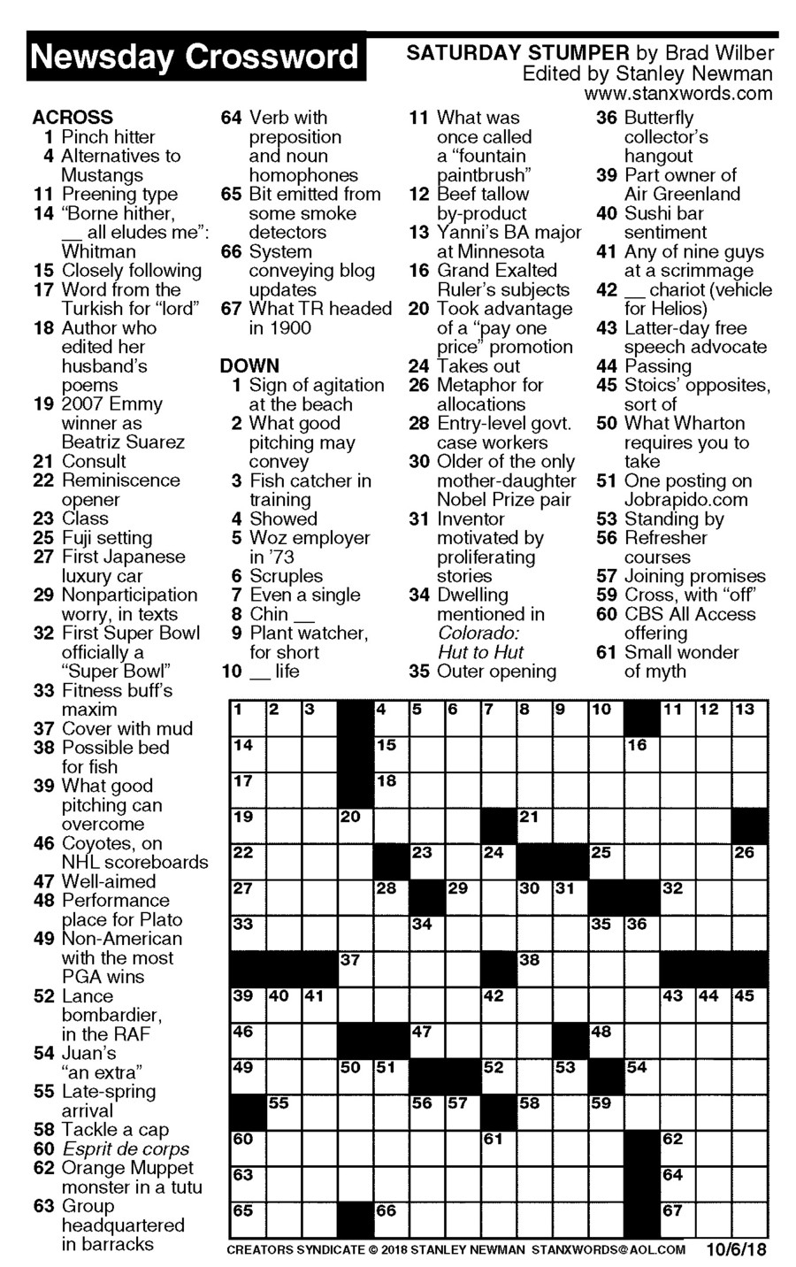 Free Daily Printable Crosswords Free Printables Printable Crossword 