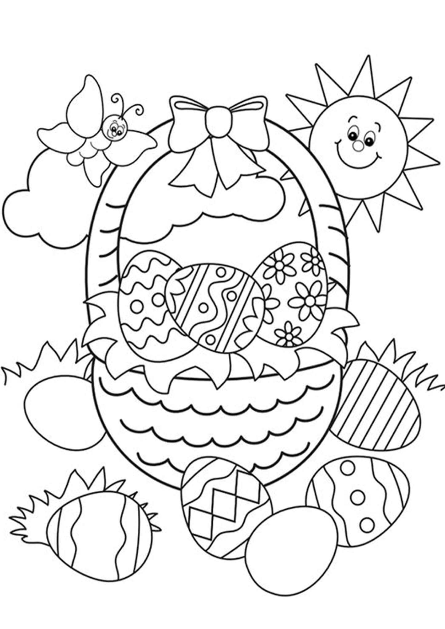 Free Easy To Print Easter Coloring Pages Tulamama