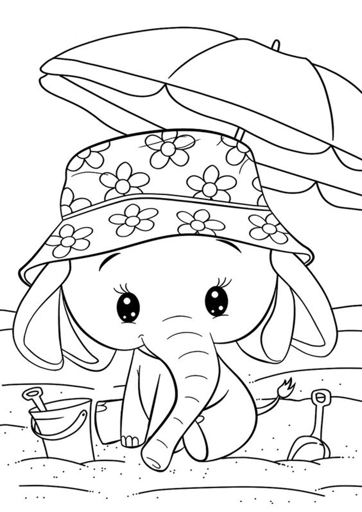 Free Easy To Print Elephant Coloring Pages Unicorn Coloring Pages 