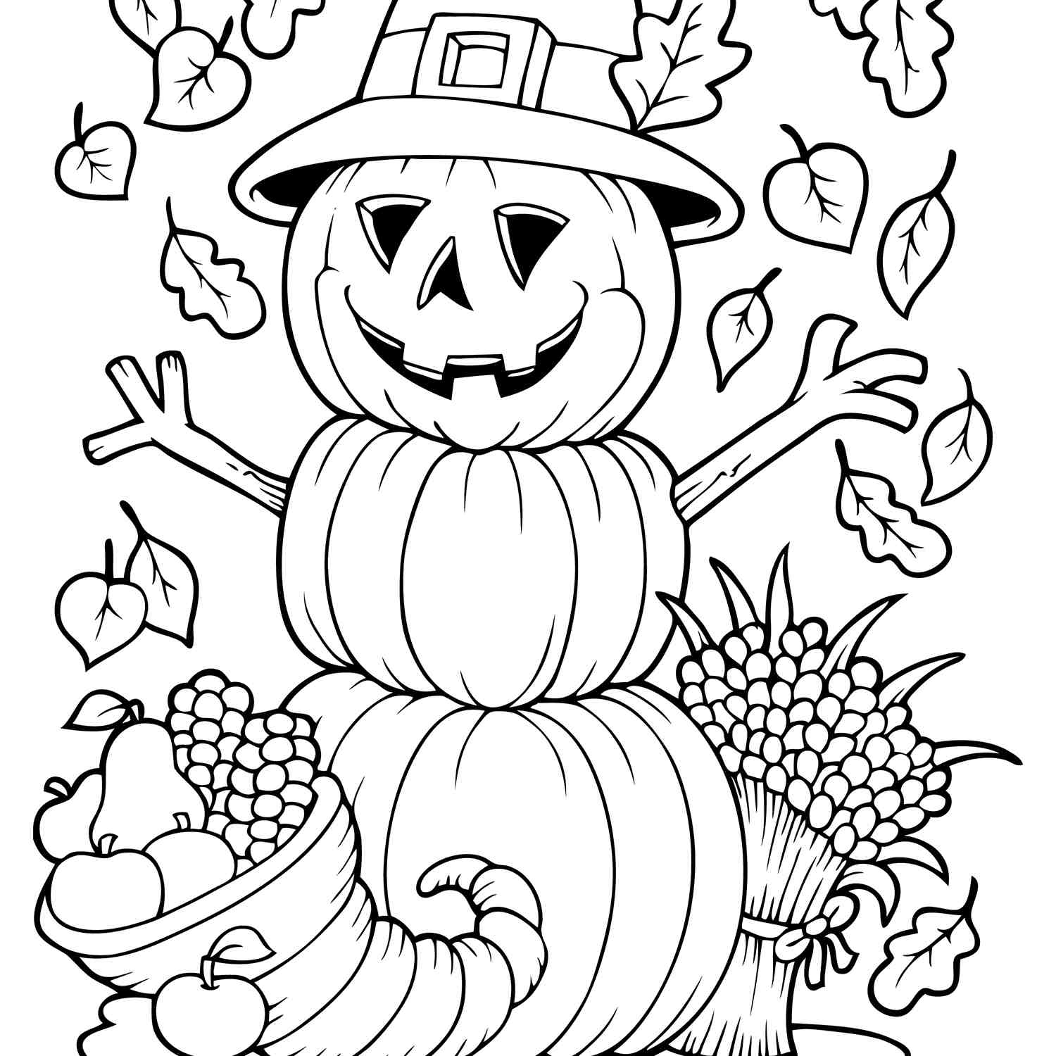 Free Fall Printables Coloring Pages