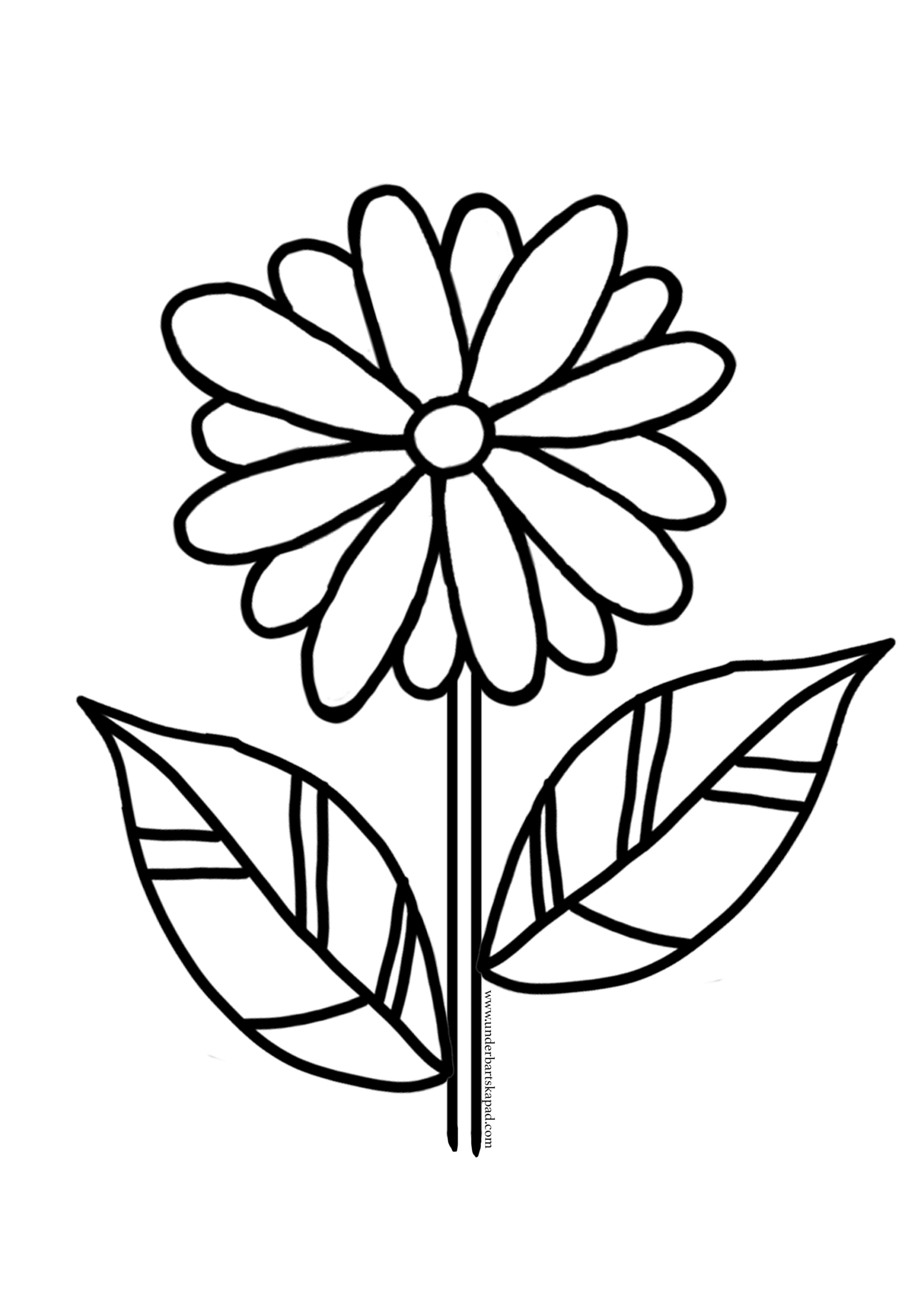 FREE Flower Coloring Sheets Underbart Skapad