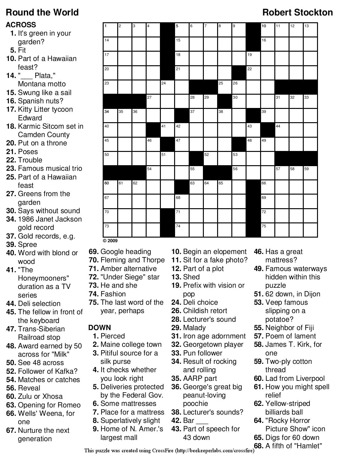 Free Large Printable Crossword Puzzles Printable Coloring Pages