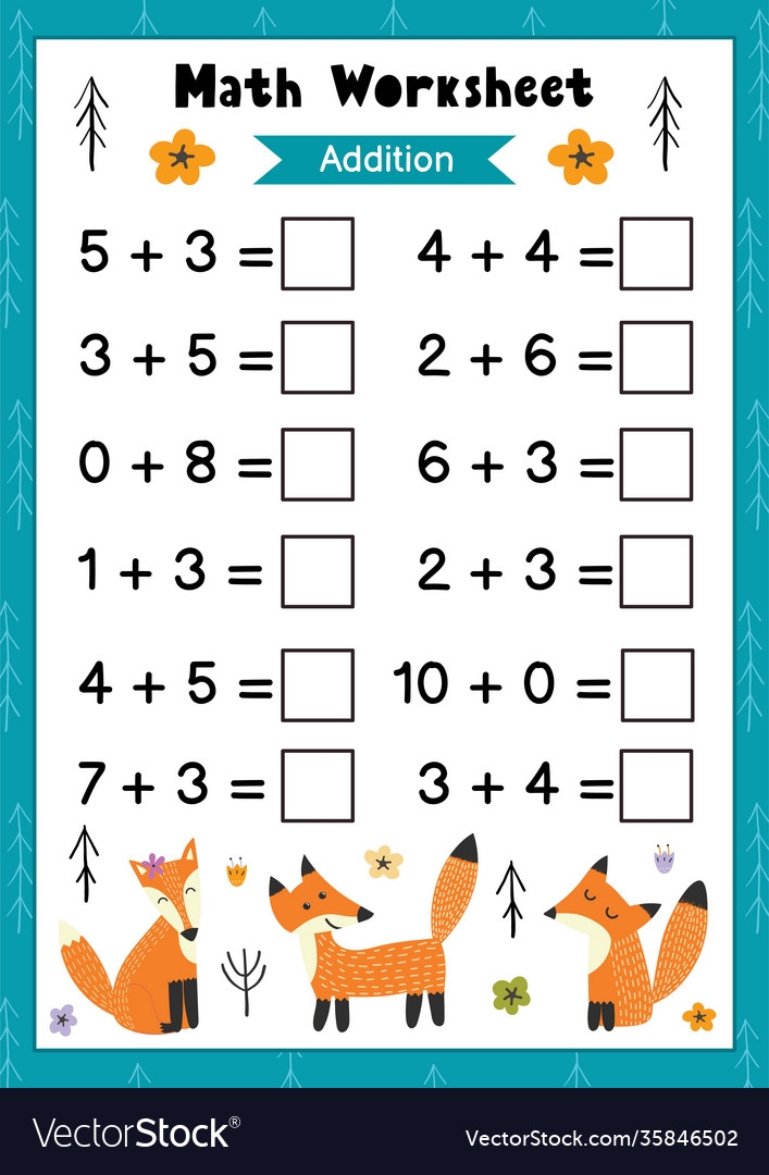 Free Math Addition Worksheets
