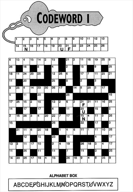 Free Online Printable Codeword Puzzles Printable Templates