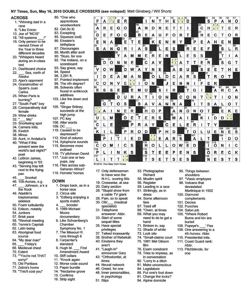 Free Printable Blockbuster Crossword Puzzles Free Templates Printable