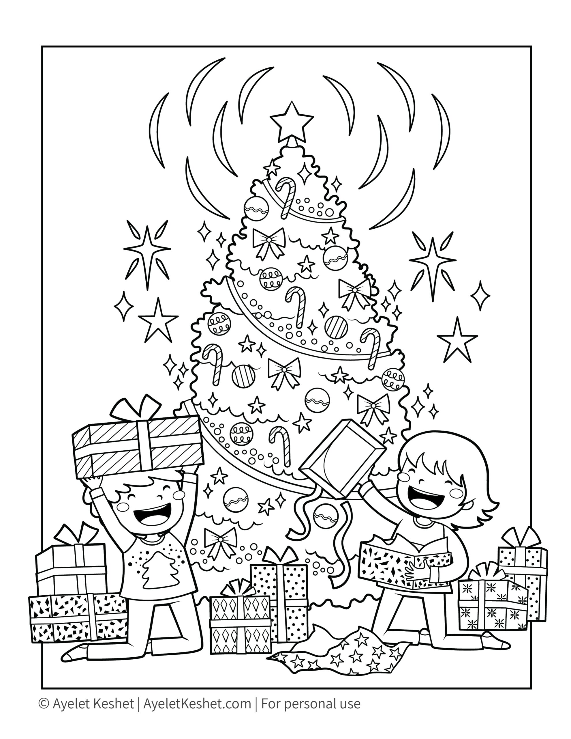 Free Printable Christmas Coloring Pages For Kids Ayelet Keshet