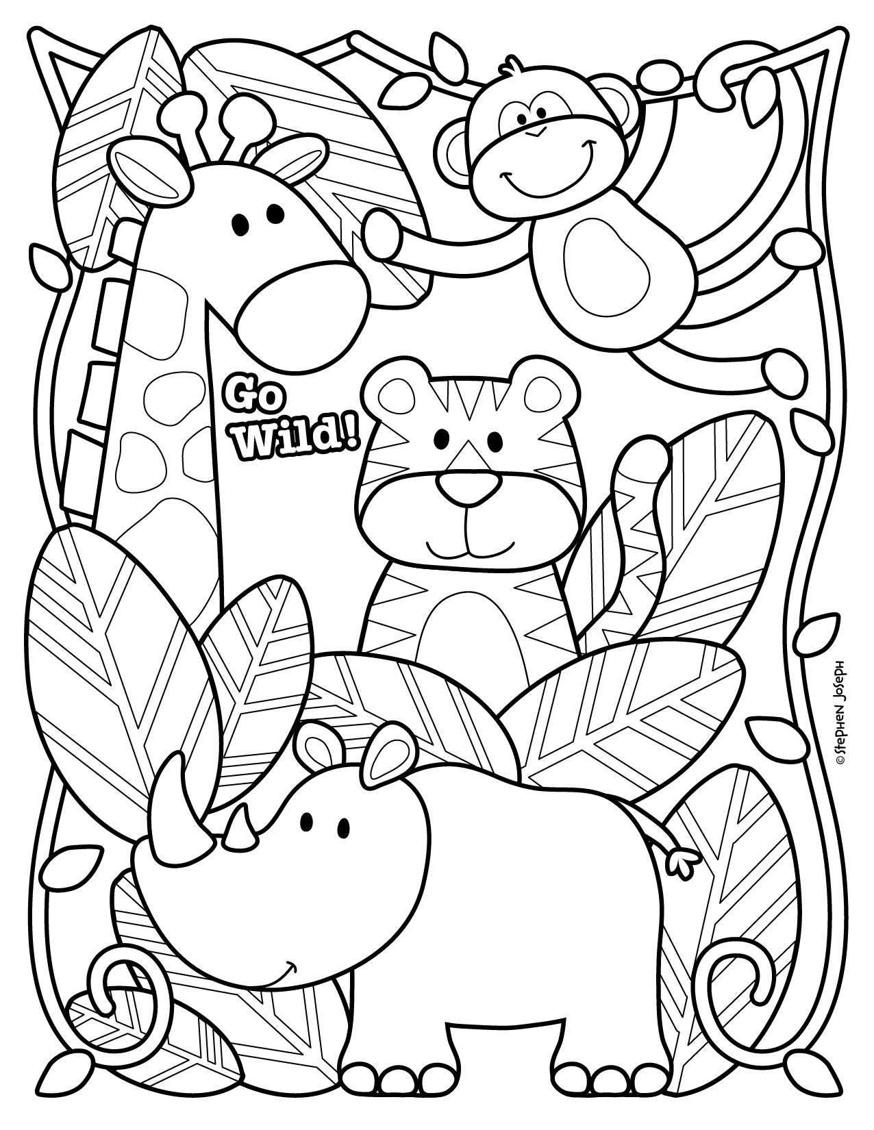 Free Printable Color Pages Animals