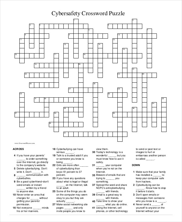 Free Printable Crossword Puzzle 14 Free PDF Documents Download