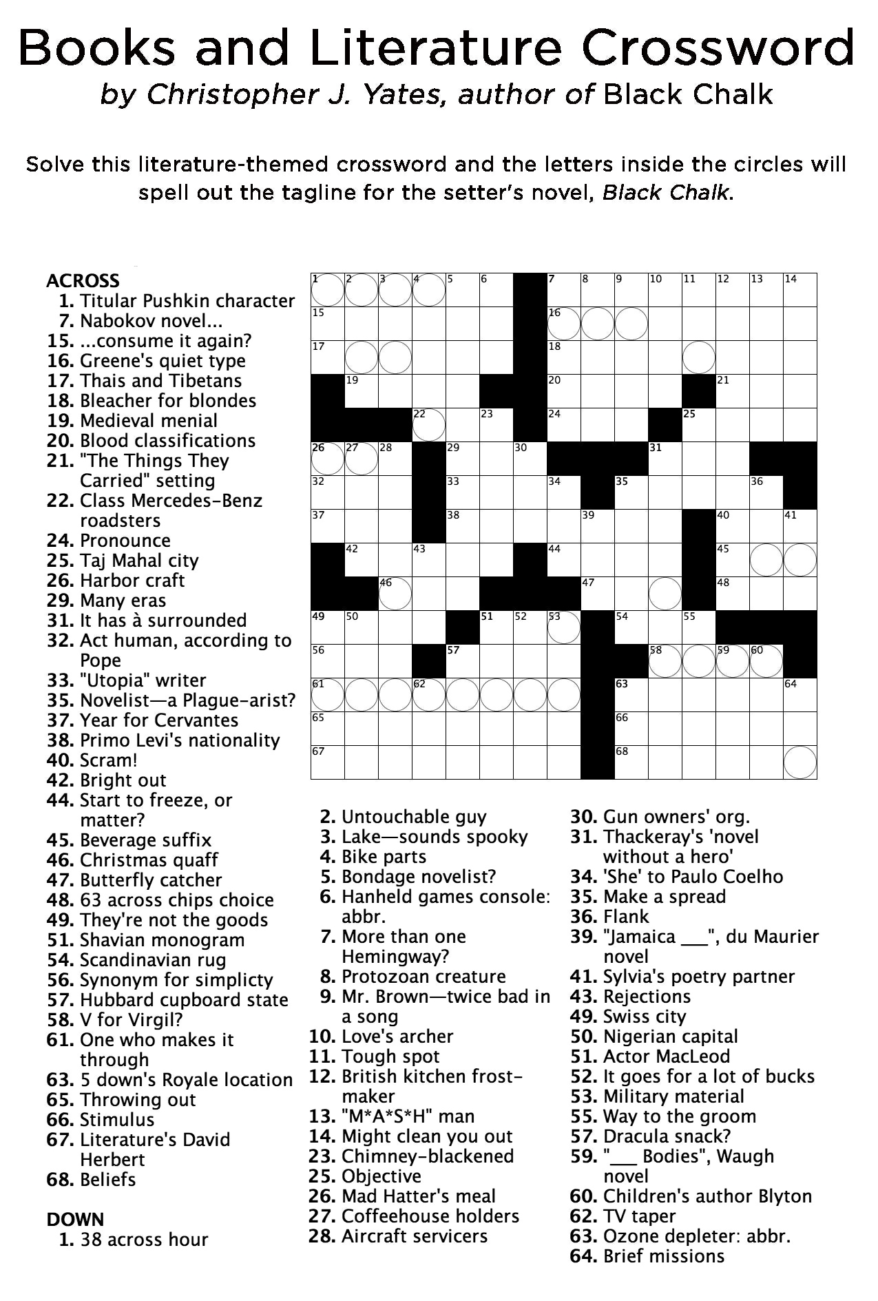 Free Printable Educational Crossword Puzzles Printable Templates