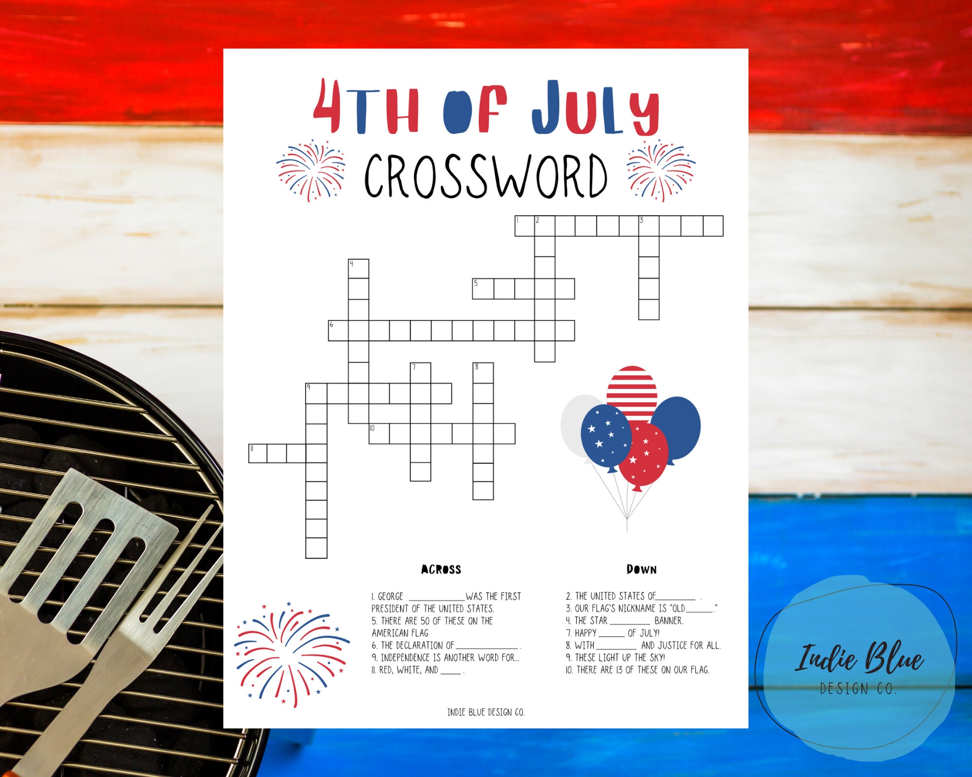 Free Printable Fourth Of July Crossword Puzzles Download Free 
