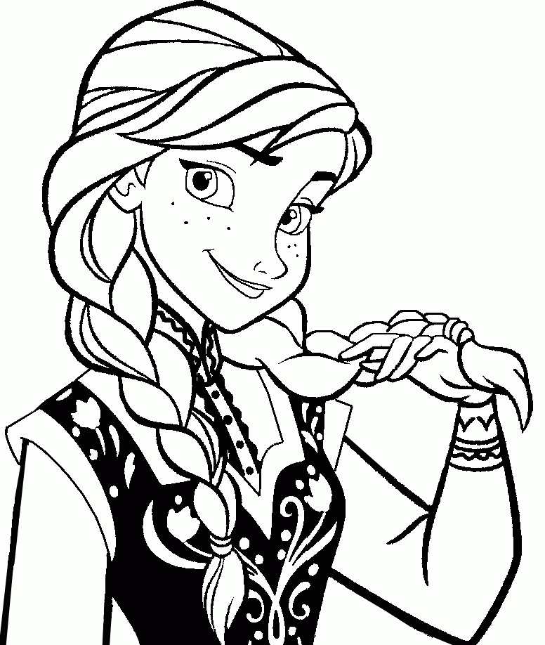 Coloring Pages For Kids Disney Frozen