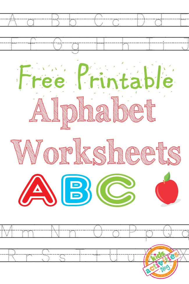 Free Printable Kindergarten Alphabet Worksheets Worksheets For 