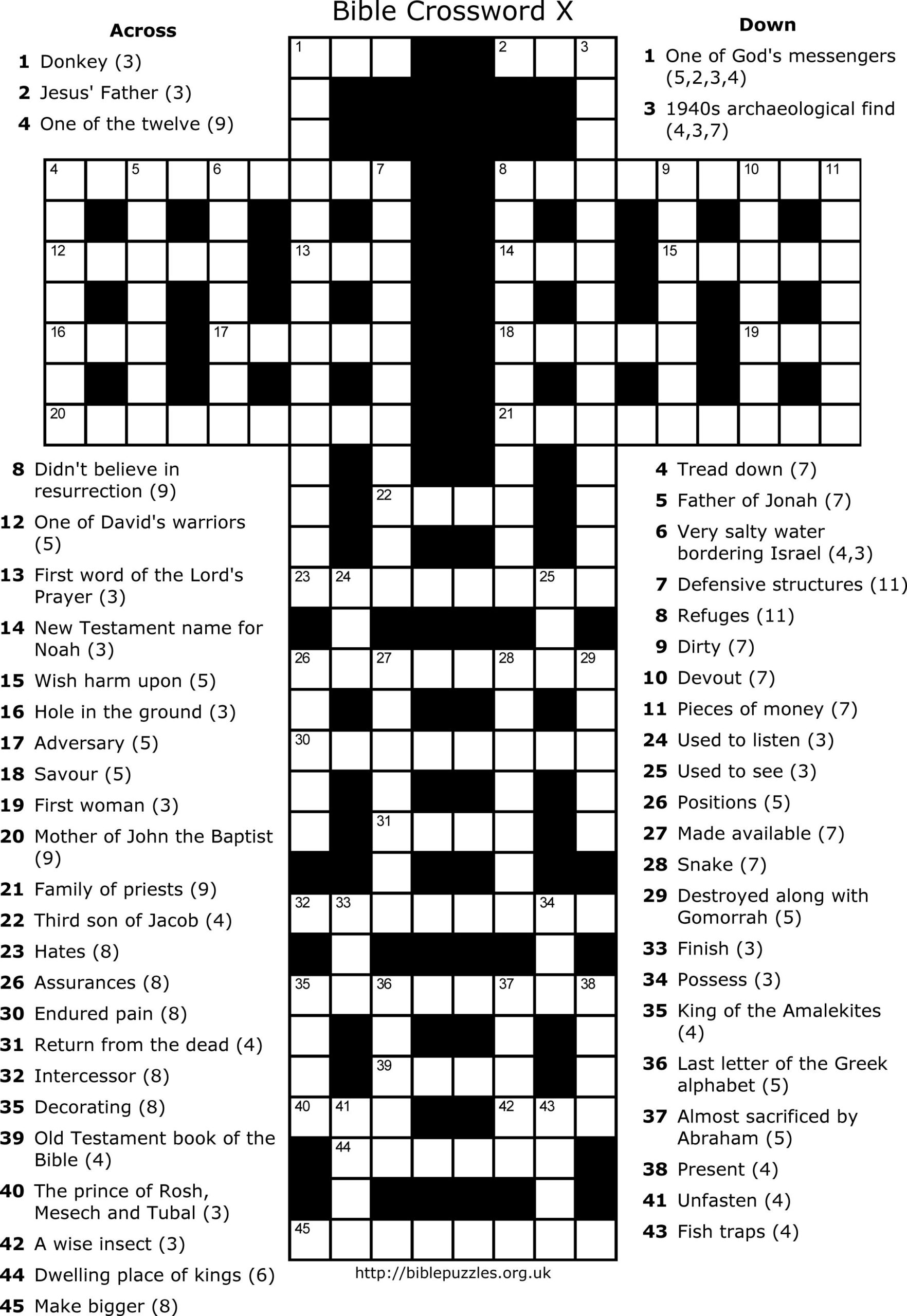 Free Printable Sunday Crossword Puzzles Printable Crossword Puzzles 