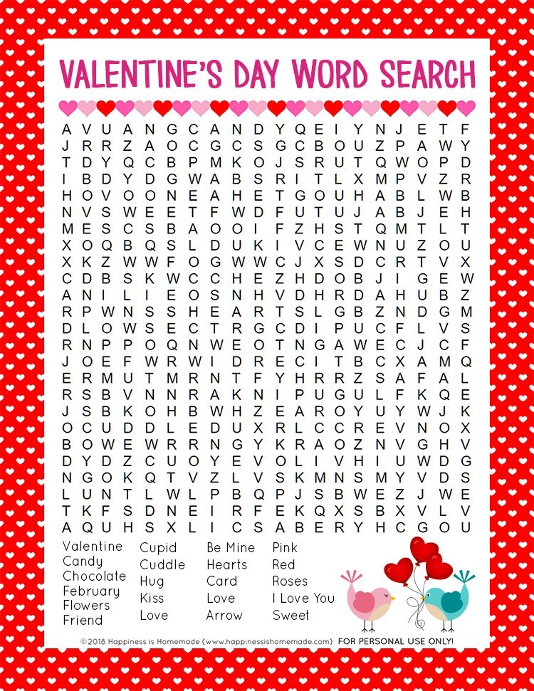 Free Printable Valentine Crossword Puzzles Printable Printable And 