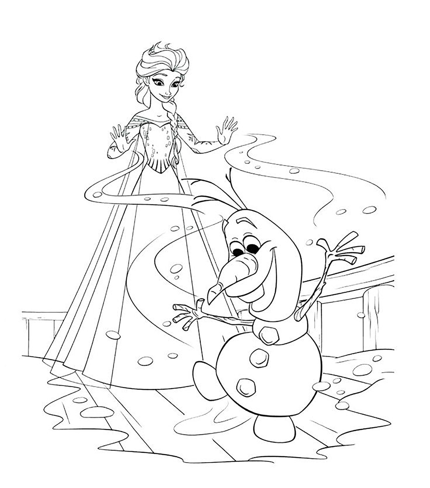Frozen Free To Color For Children Frozen Kids Coloring Pages