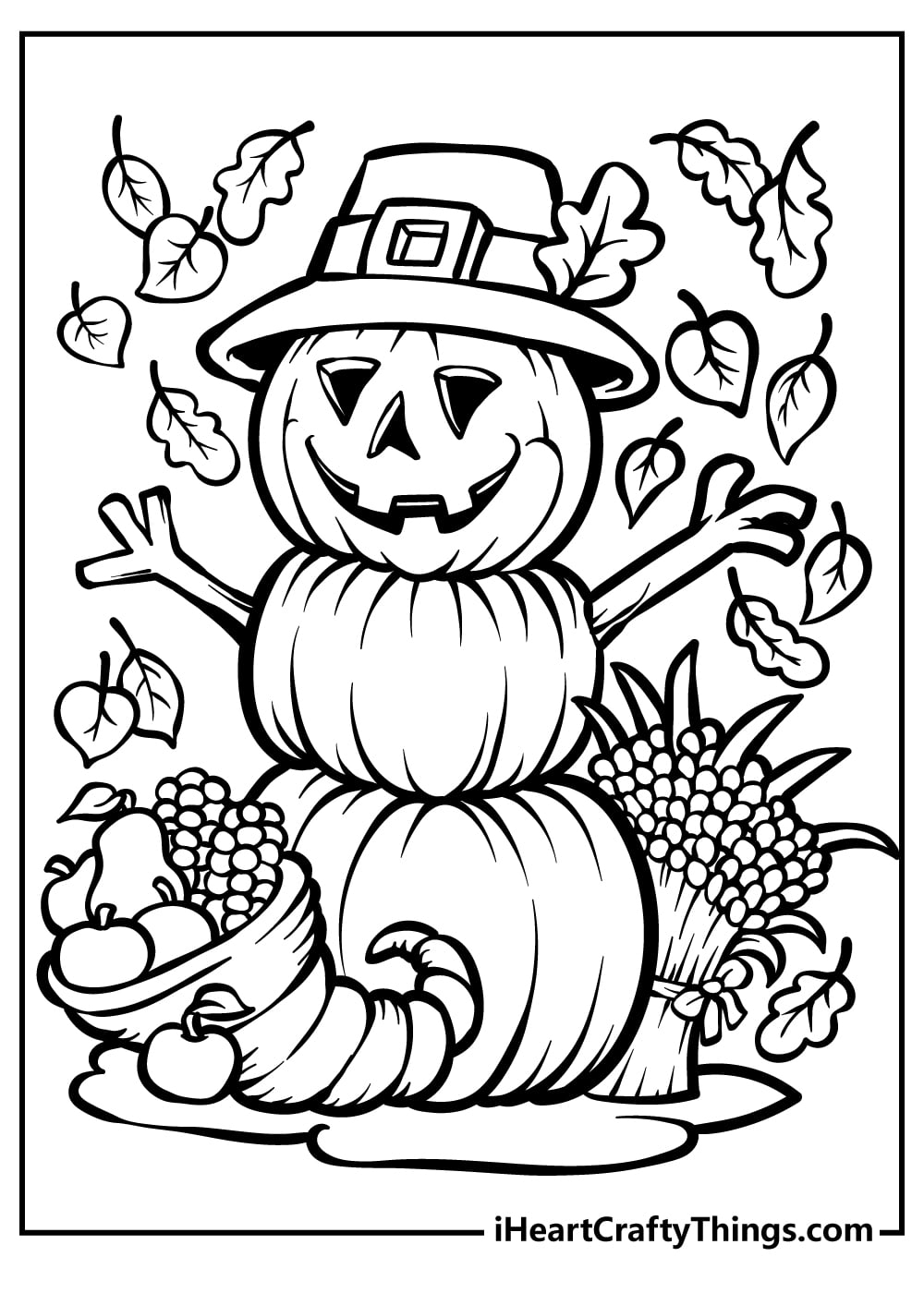 Full Page Printable Halloween Coloring Pages