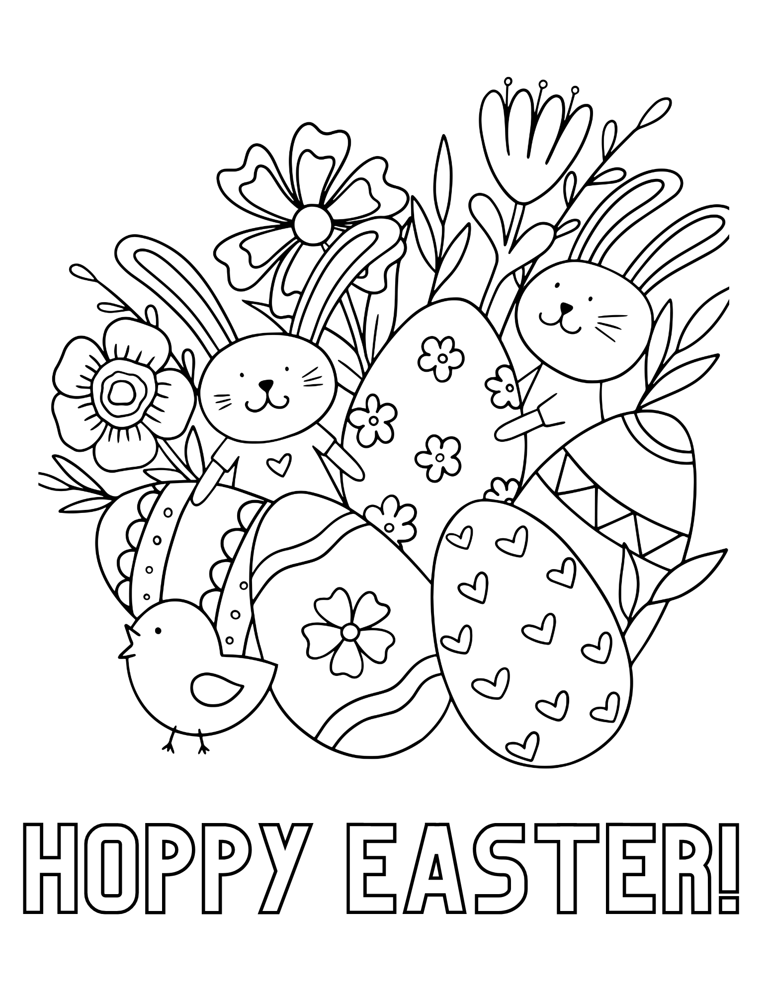Coloring Pages For Kids Easter