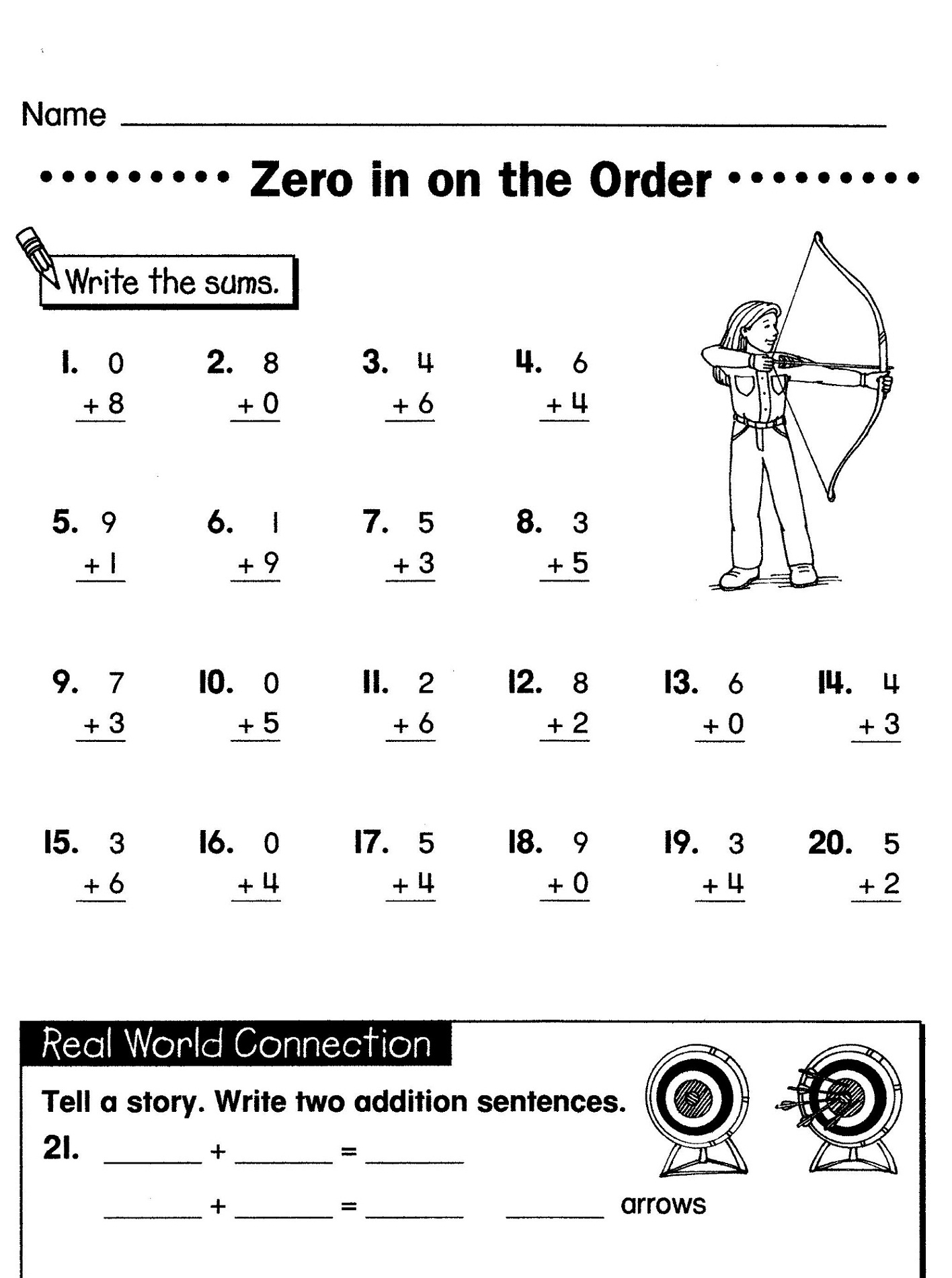 Printable Worksheets For Kids Grade 1