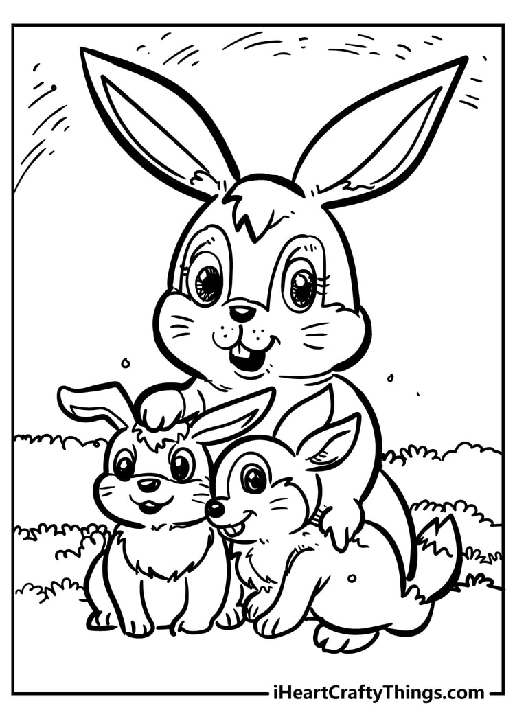 Kids Coloring Pages Rabbit